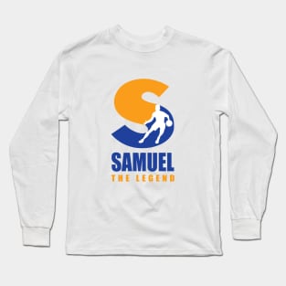 Samuel Custom Player Basketball Your Name The Legend Long Sleeve T-Shirt